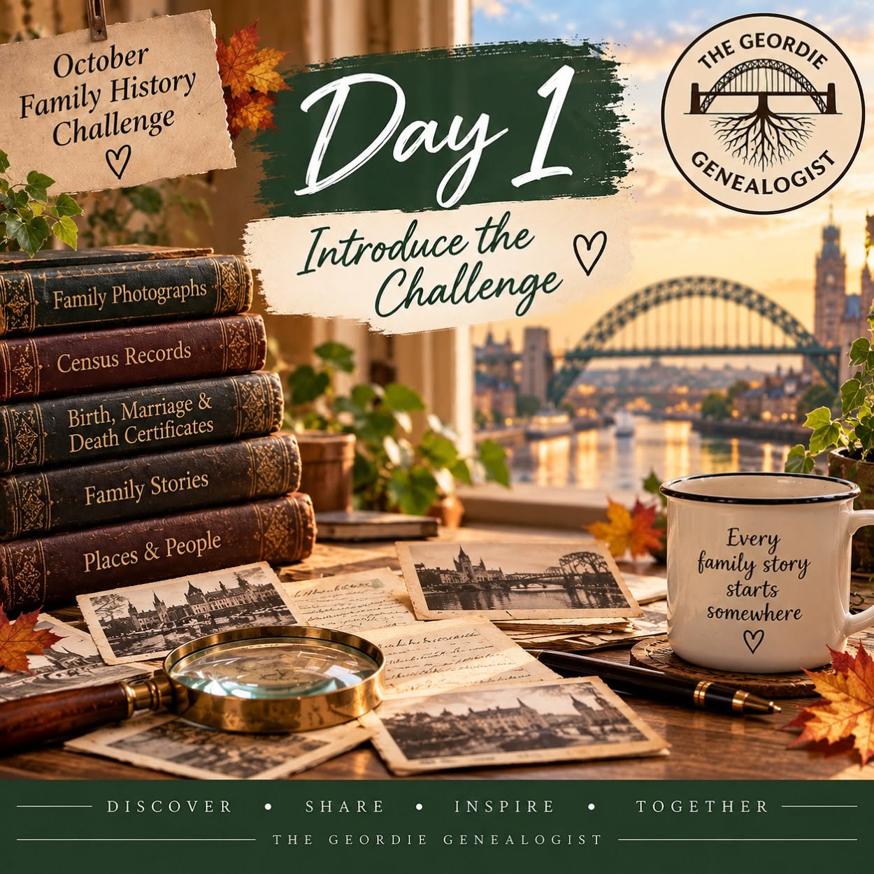 Day 1 – Let’s start a family history Journey!
